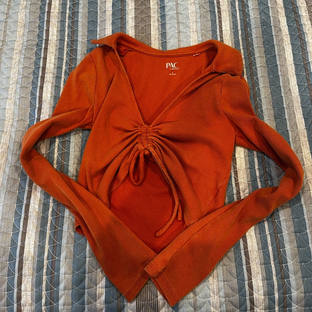 Pacsun Orange Blouse